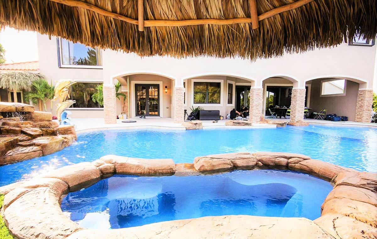 backyard tiki hut